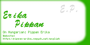 erika pippan business card